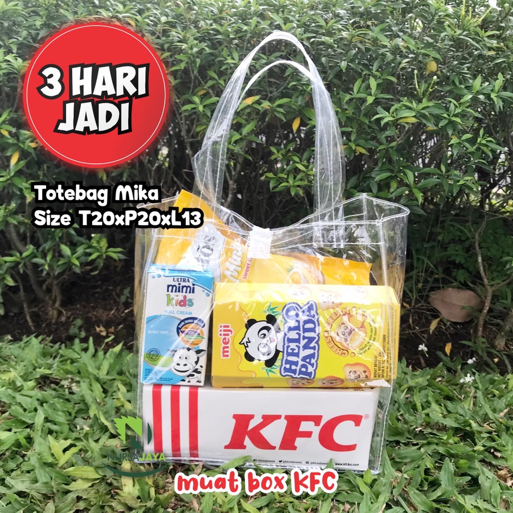 Jual Tas Mika Transparan Tebal Tas Mika Hampers Tas Souvenir Tas