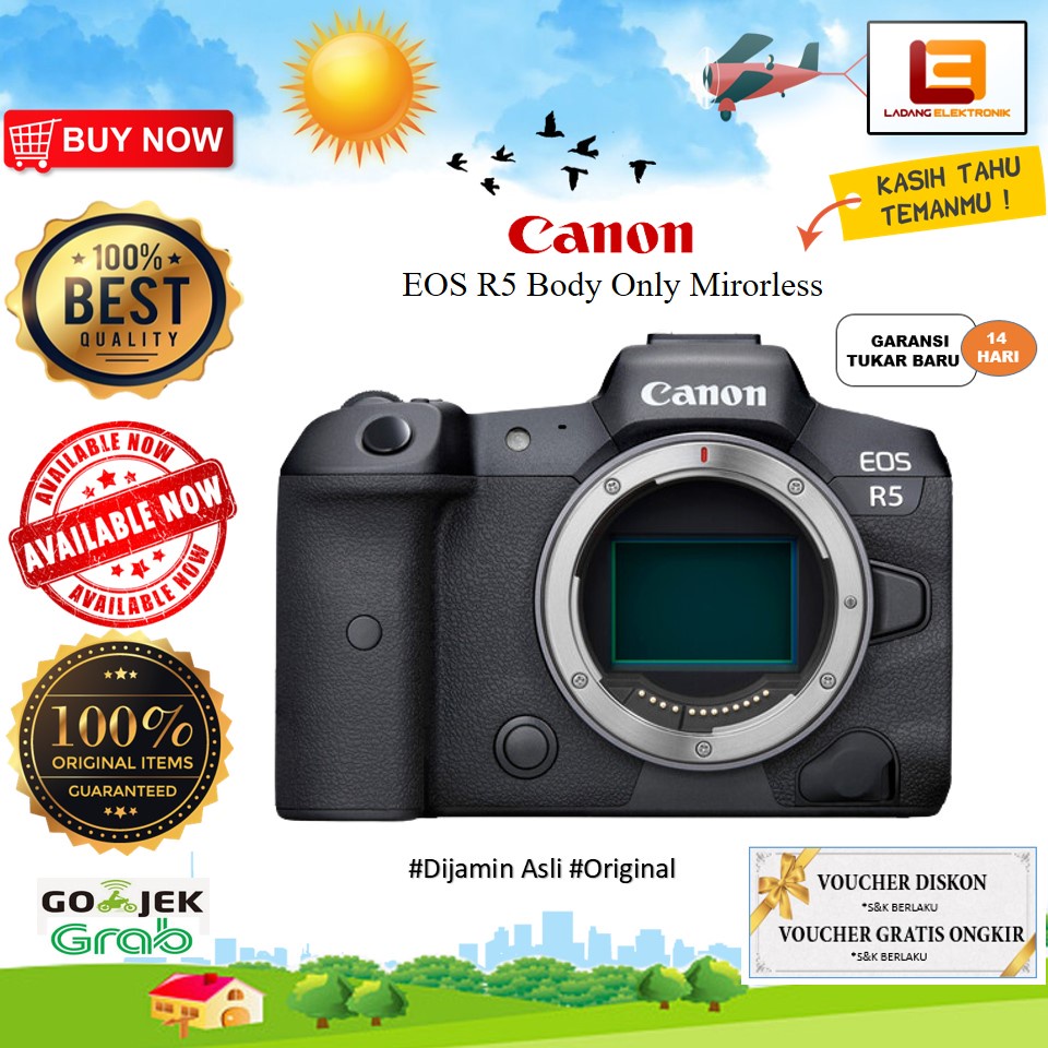 Jual Canon Eos R Body Only Mirorless Camera Garansi Resmi Shopee Indonesia