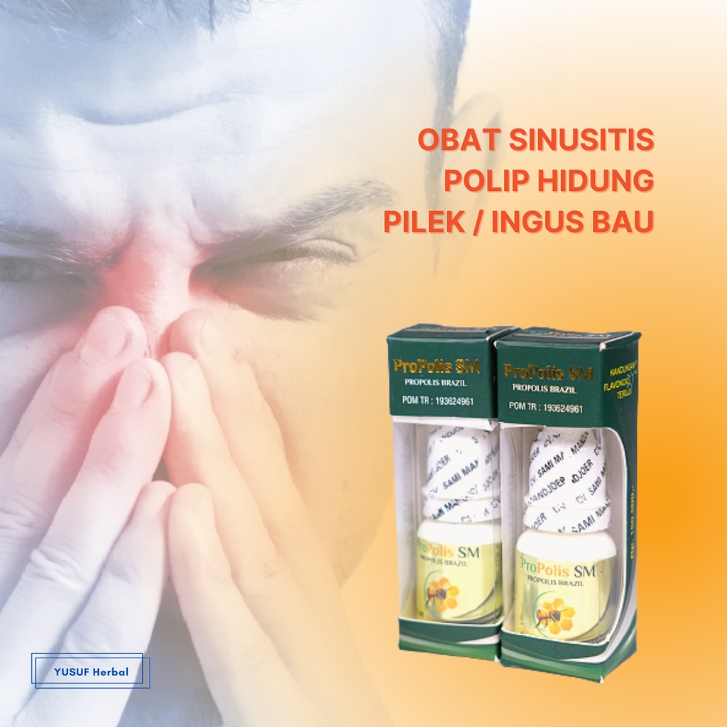 Jual Obat Sinusitis Herbal Pilek Menahun Hidung Bau Busuk Propolis Sm Shopee Indonesia