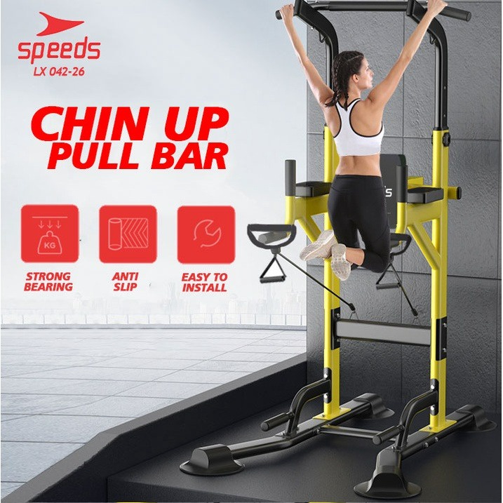 SPEEDS Sport Pull Up Chin Up Hanging Bar Alat Olahraga Fitness Gym  Dirumah 042-26
