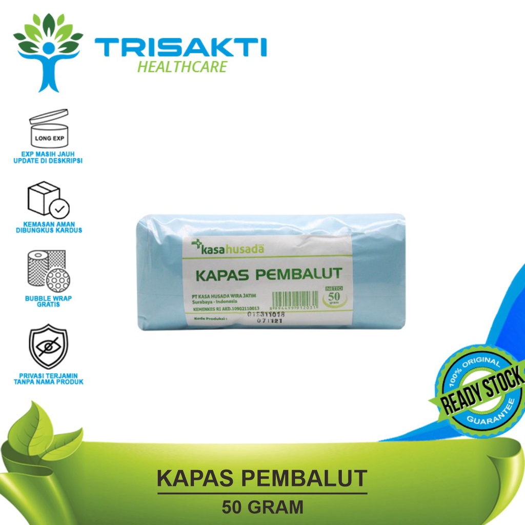 Jual Husada Kapas Pembalut Steril Kapas Gulung Pembersih Luka Gram Gram Shopee Indonesia