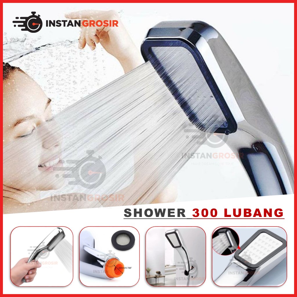 Jual Kepala Shower Mandi 300 Lubang Pancuran Air Head Sower Water Hole Tekanan Tinggi Peralatan 1993