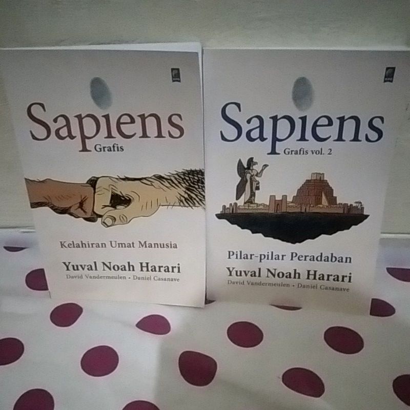 Jual satu paket 2 buku Sapiens Grafis Vol 1 & 2 By Yuval Noah harari ...