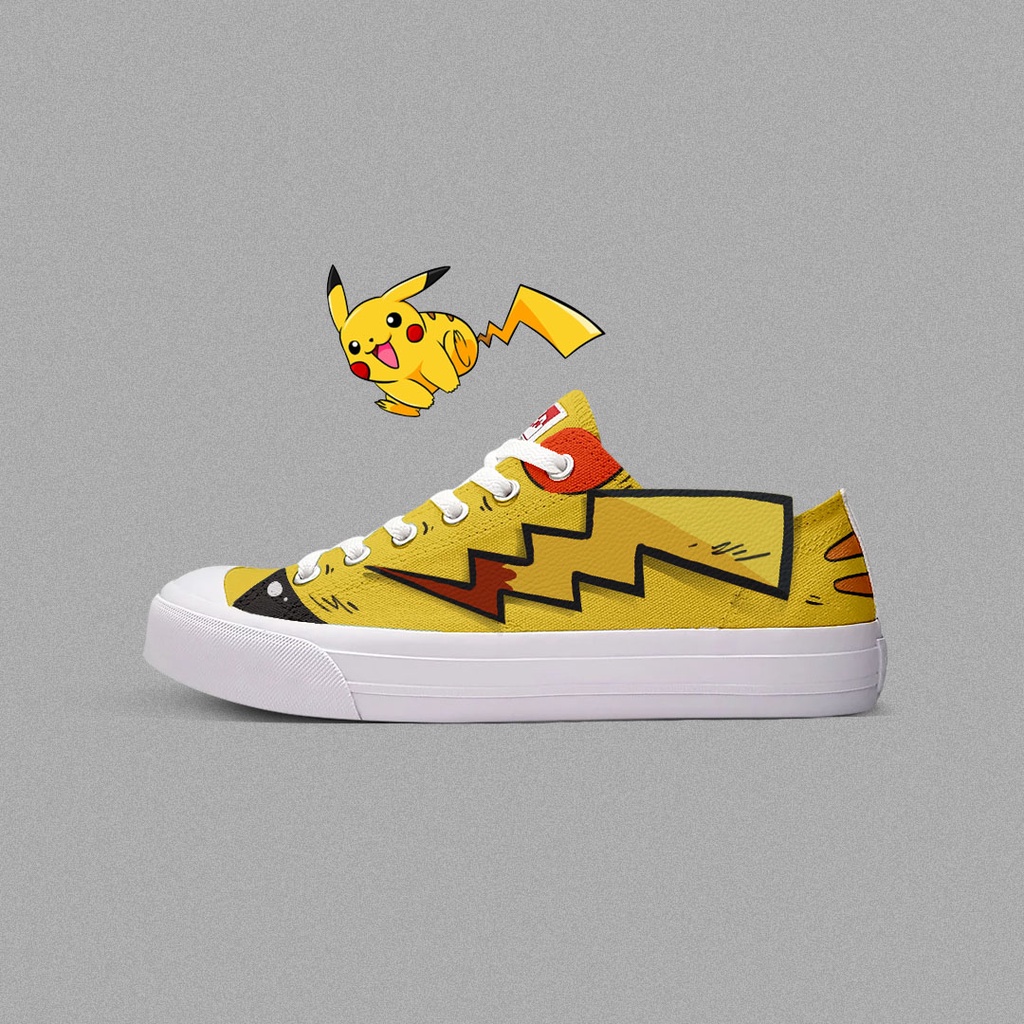 Jual SEPATU VENTELA PIKACHU CUSTOM WITH PATCH | Shopee Indonesia
