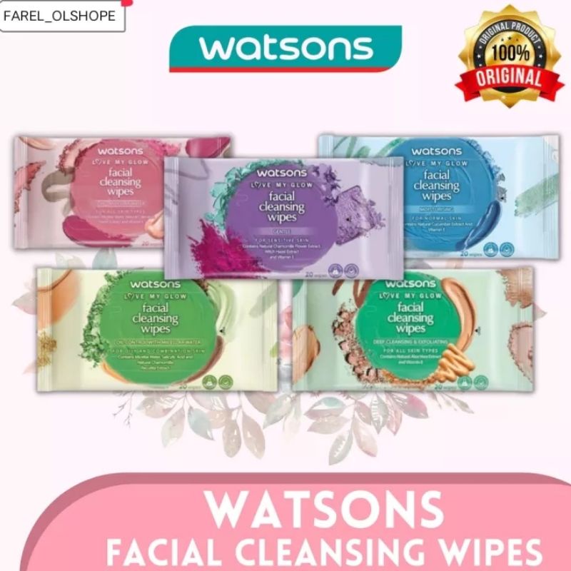 cleansing wipes Isi 20 (tissue pembersih make up)