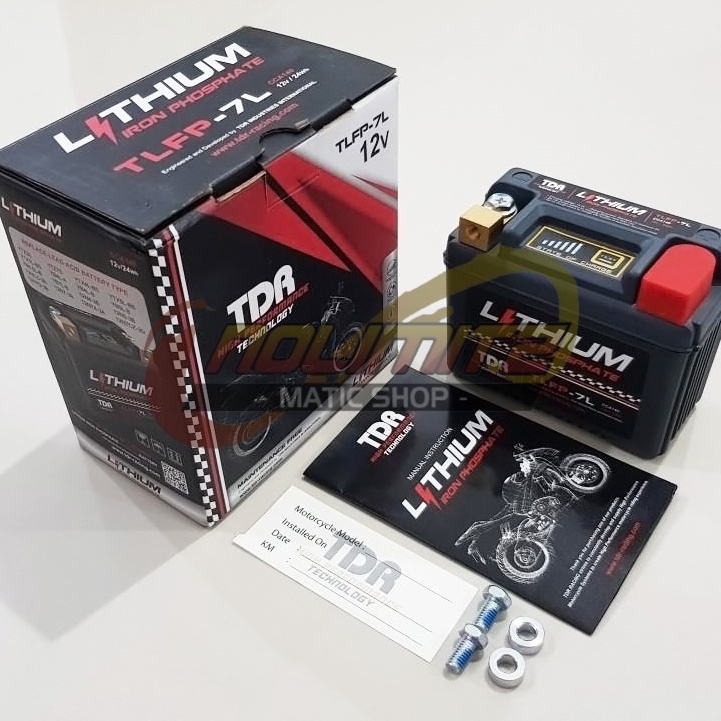 Jual Aki Motor TDR Lithium Iron Phosphate Battery TLFP-7L 12V NMAX