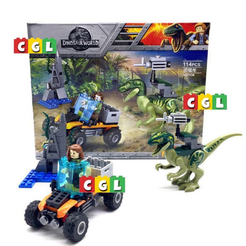 Jual Mainan Lego Jurassic Dino Dinosaurus World T Rex Triceratops ...