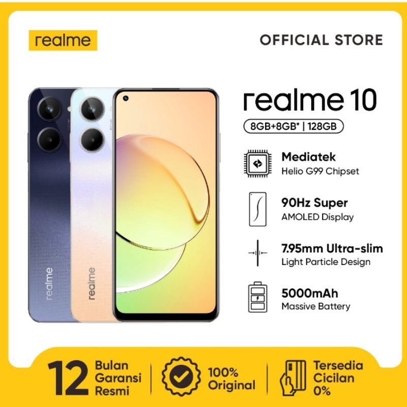 Jual Realme 10 Ram 8/128GB | 8/256GB - NEW Garansi Resmi 1 Tahun NEW ...