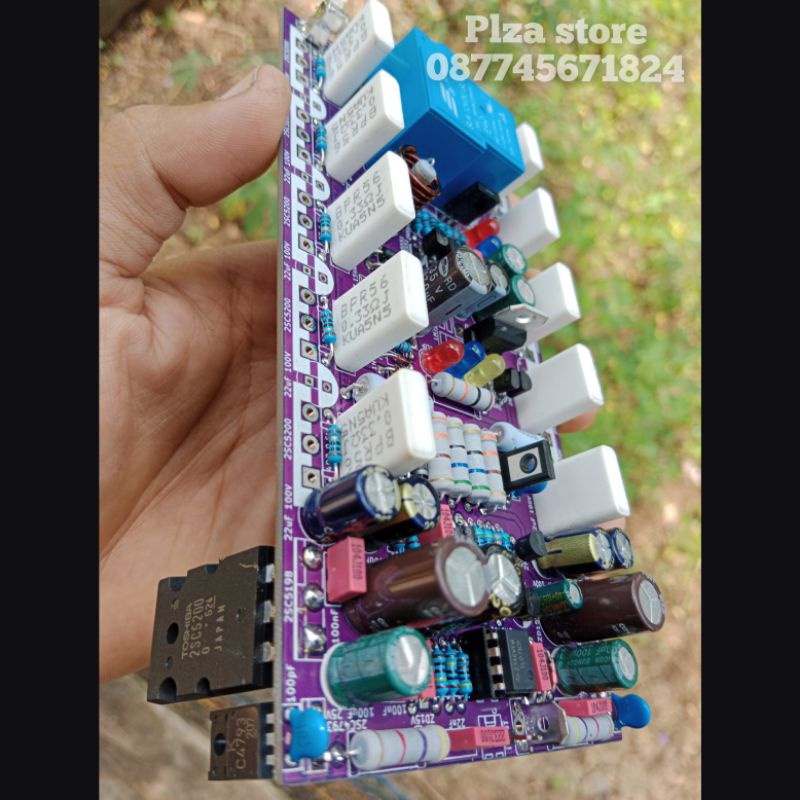 Jual Kit driver power amplifier Socl 506 TEF 2U panjang 15cm kapasitas