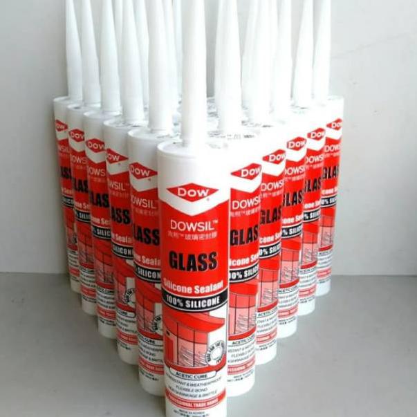 Jual Harga Bersahabat Lem Kaca Silicone Sealant DOWSIL GLASS / DOWSIL