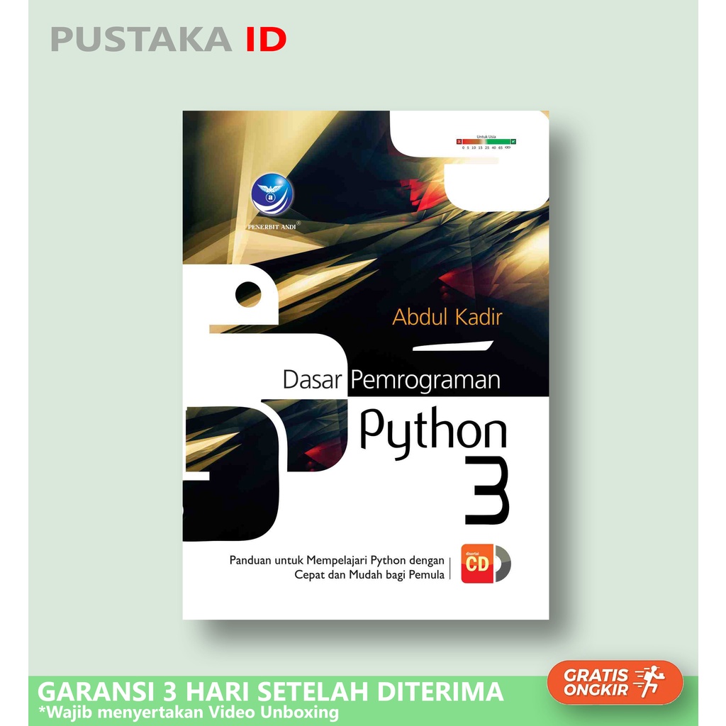 Jual Buku Dasar Pemrograman Python 3 + Cd - Abdul Kadir | Shopee Indonesia