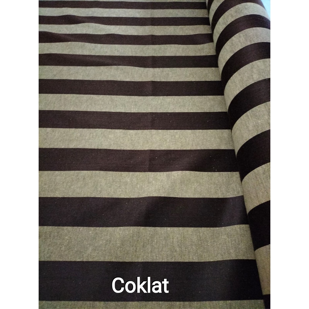 Jual KAIN KURSI SOFA METERAN 100X140CM // KAIN SOFA MOTIF SALUR