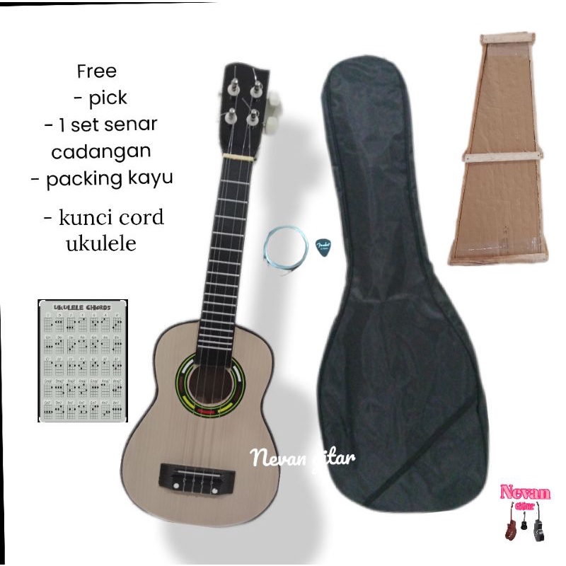 Jual COD UKULELE SENAR 4 TERMURAH UKULELE SENAR 4 KENTRUNG / GITAR MINI (PACKING KAYU ) Shopee