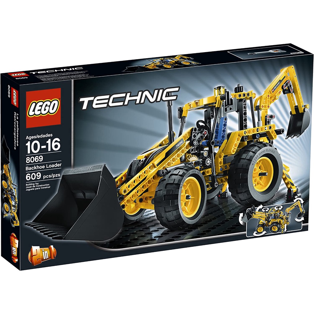 Jual Lego 8069 Technic Backhoe Loader | Shopee Indonesia