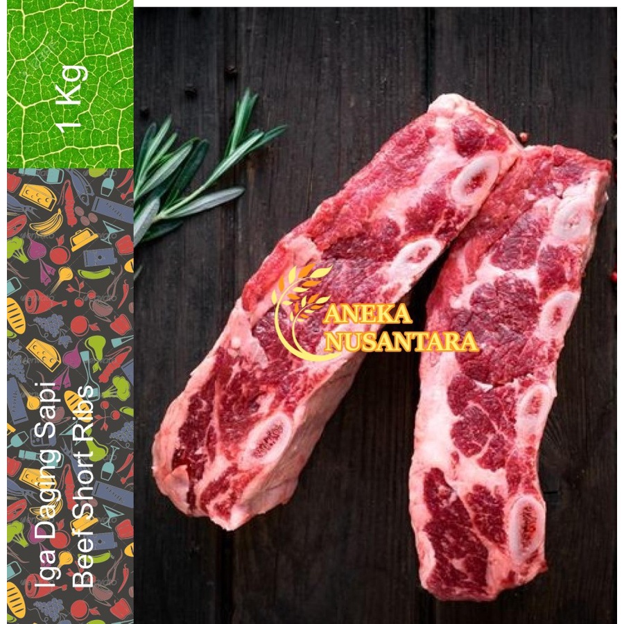 Jual Iga Daging Sapi Import Beef Short Ribs Shortrib AUS 1 Kg 1kg ...