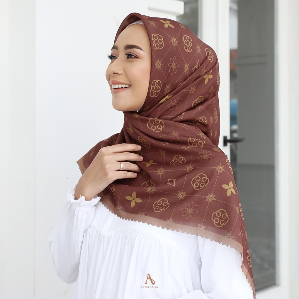 Jual Authentism Monogram Series Hijab Voal Ultrafine Lasercut Series New Ready Stock Shopee 3730