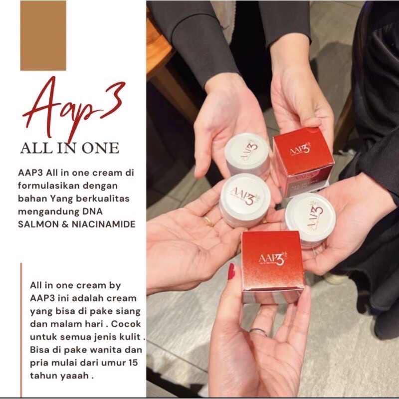 Jual Aap3 All In One Cream Pagi Siang Sore Malam Krim Wajah Pemutih