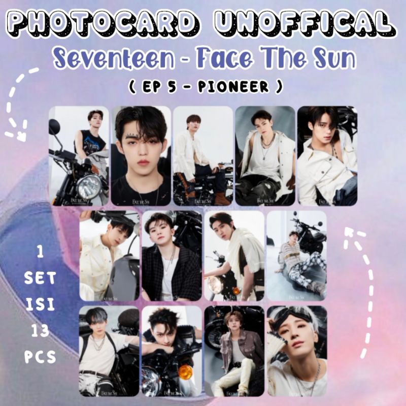 Jual Photocard Unofficial Seventeen - Face The Sun / Photocard