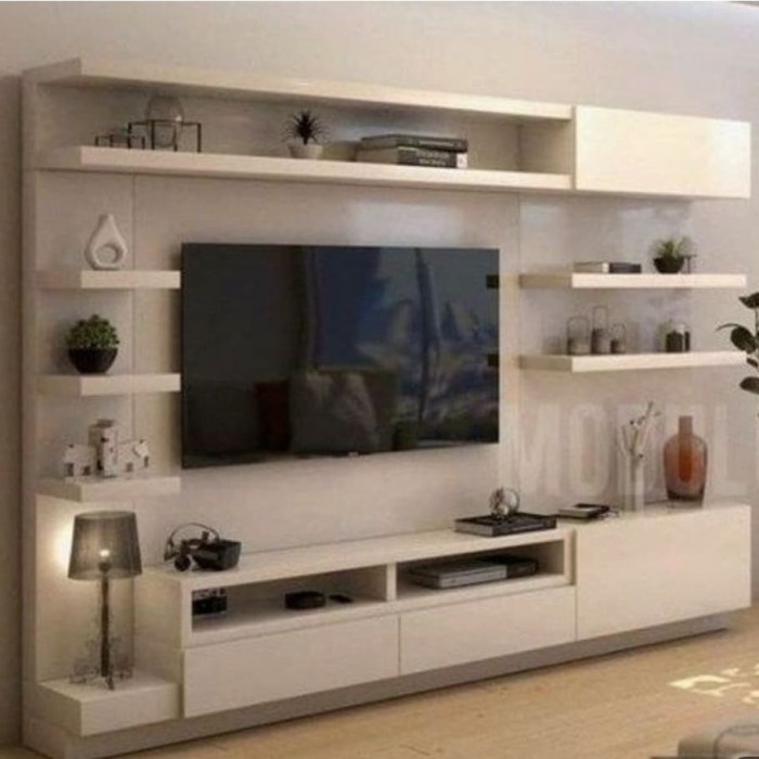 Jual backdrop tv meja tv minimalis 2 x 2 M | Shopee Indonesia