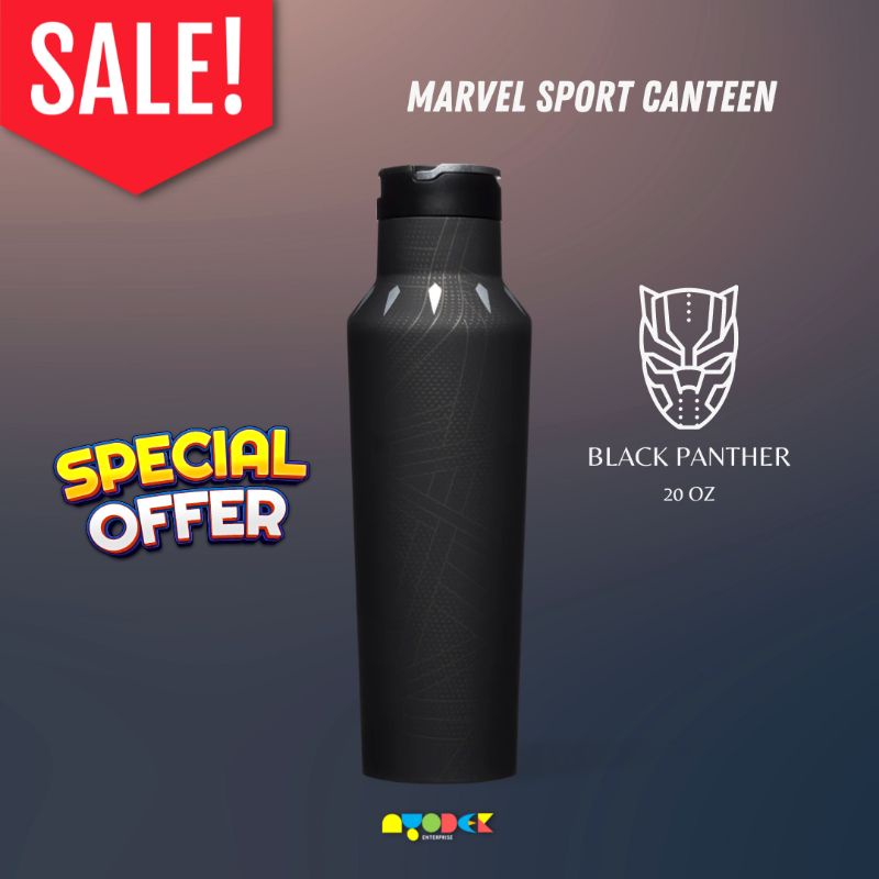 Jual Corkcicle Marvel Sport Canteen Black Panther Shopee Indonesia