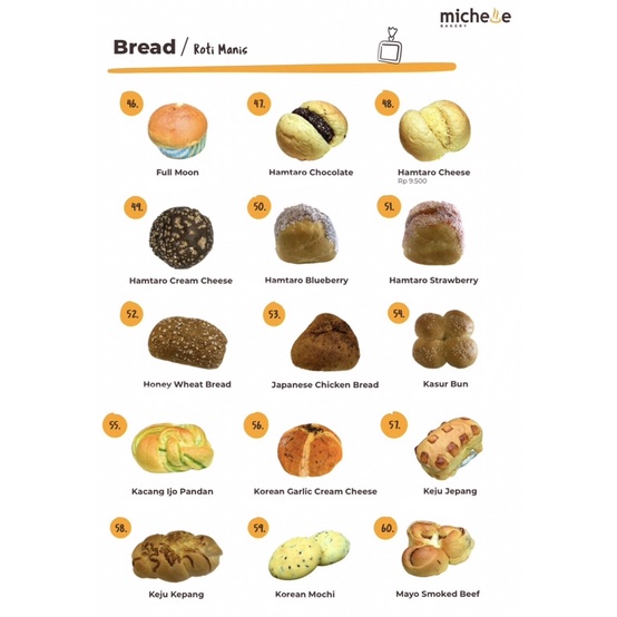 Jual MICHELLE BAKERY Roti Manis (Sweet) / Asin (Savoury) / Puff Pastry ...