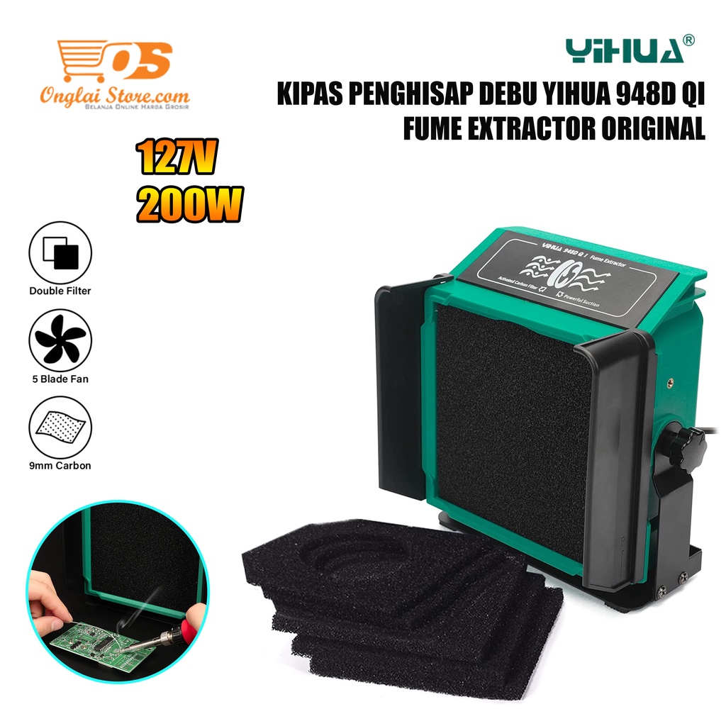Jual Kipas Penghisap Asap DebuSolder Yihua 948D QI Extractor Smoke ...