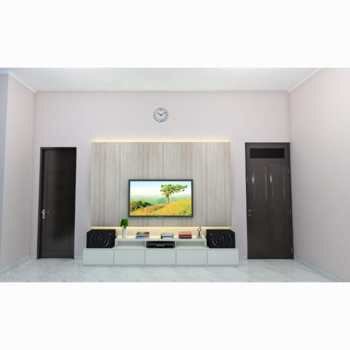 Jual backdrop tv minimalis modern hpl taco | Shopee Indonesia
