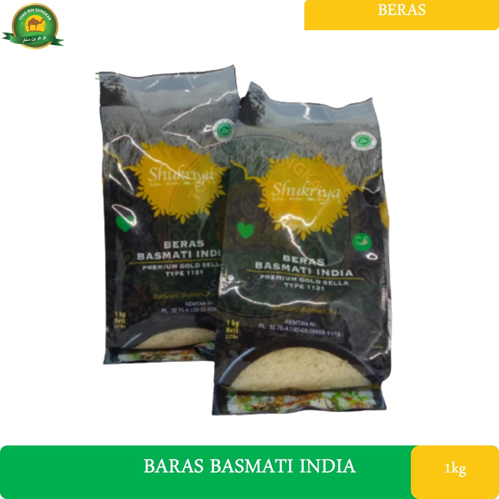 Jual Beras Basmati India Sukriya 1 kg | Shopee Indonesia