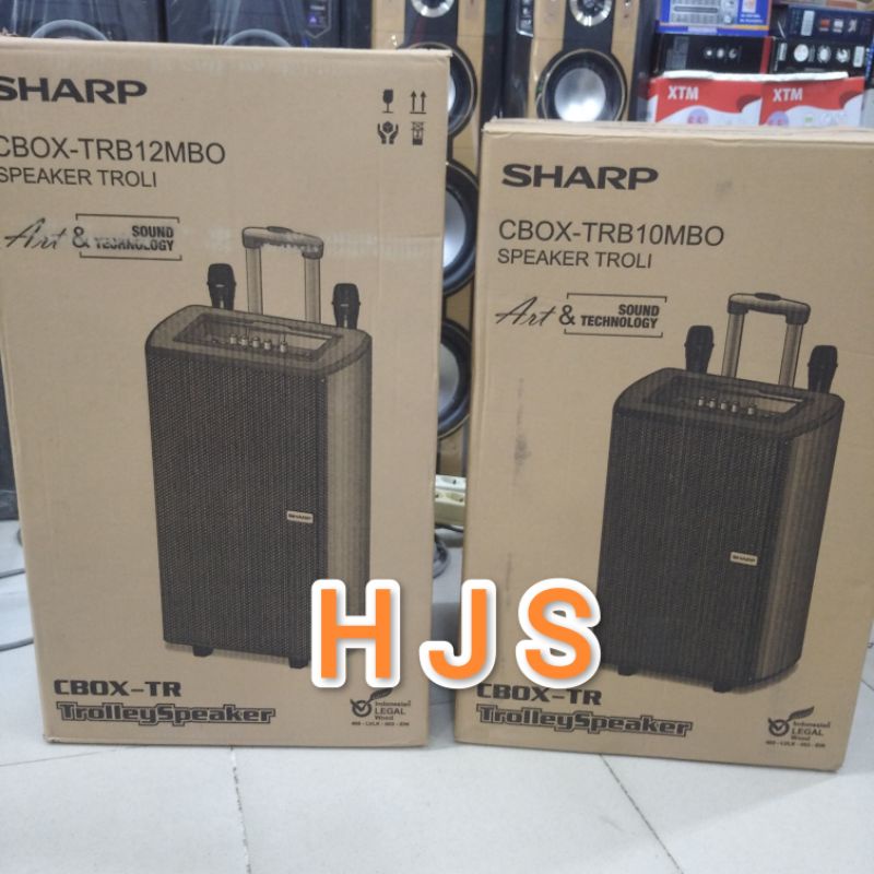 Jual ORIGINAL SHARP TROLLEY SPEAKER AKTIF PRO SERIES 12 INCH CBOX ...
