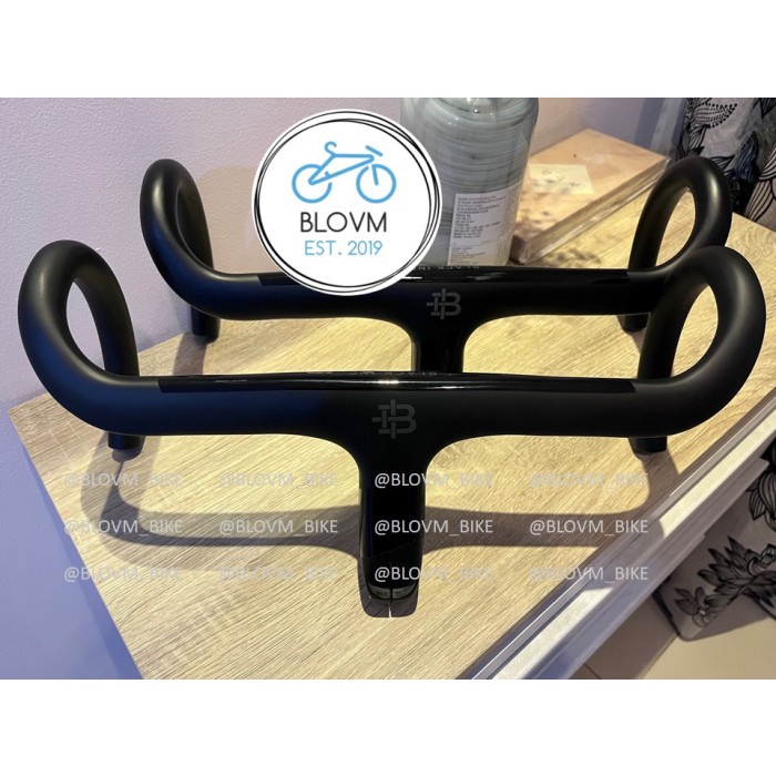 Stg Dropbar Carbon Black Inc Handlebar Carbon Roadbike Integrated Stem  38Cm Stem 90Mm