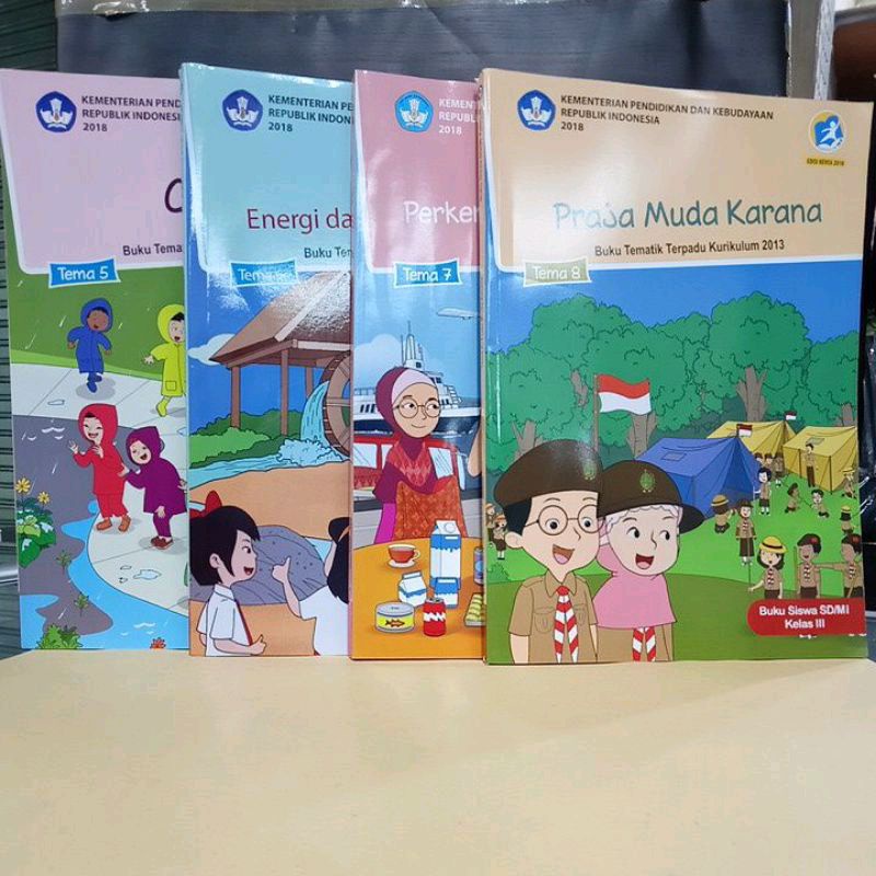Jual BUKU PAKET TEMATIK TEMA 5,6,7,8 KELAS 3 SD | Shopee Indonesia