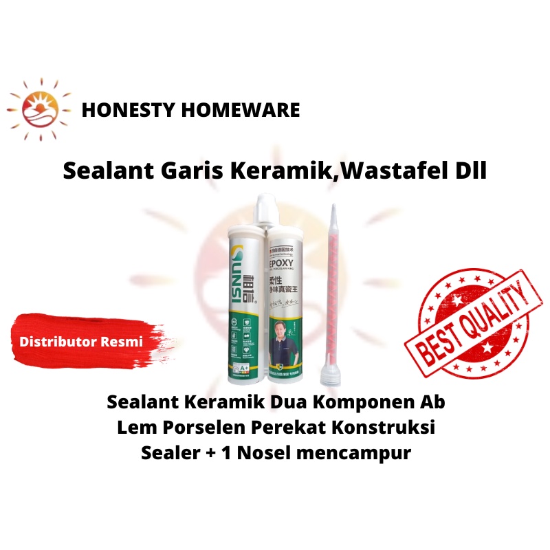 Jual Sealant Keramik Dua Komponen Ab Lem Porselen Perekat Konstruksi ...