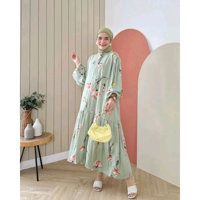 Jual Gamis Wanita Terbaru Kekinian Style Remaja Modern Bahan Rayon