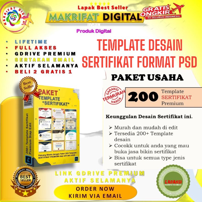 download desain sertifikat photoshop