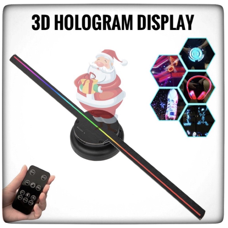 Jual KIPAS 3D HOLOGRAM FAN DISPLAY 40CM WIFI LED DISPLAY CAFE TOKO ...