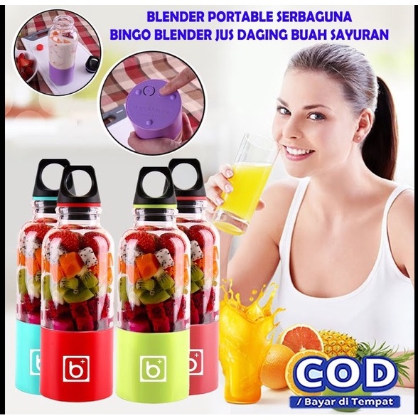 Jual BINGO Juicer Cup Portable Blender ReChargeable Alat Jus Buah Sayur
