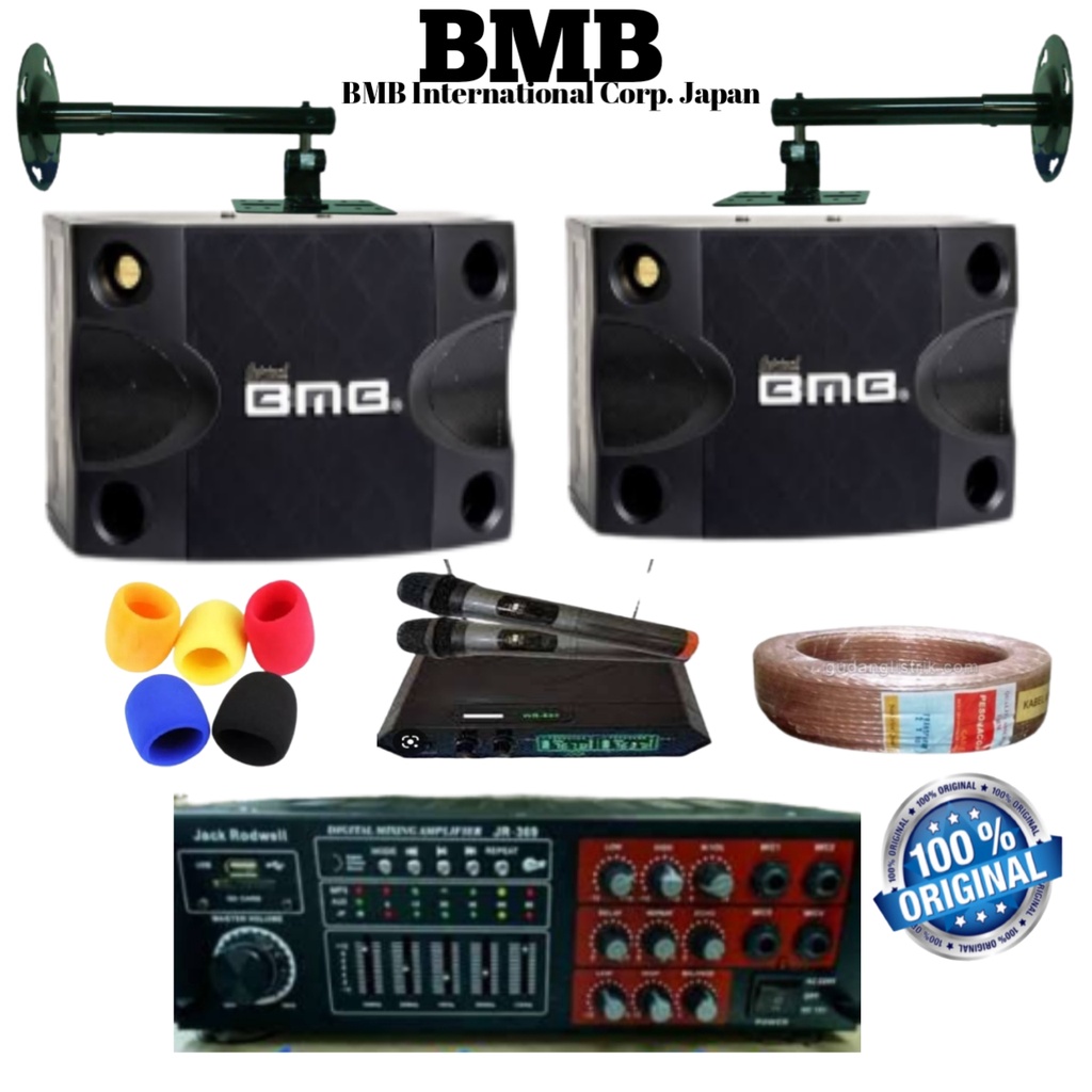 Jual Paket Karaoke Sound System Speaker Bmb Amplifier Jack Rowell Bluetooth Shopee Indonesia