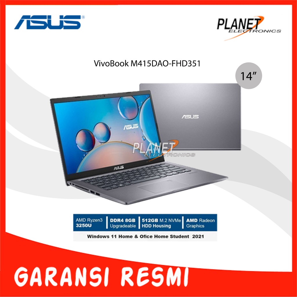 Jual Laptop Asus M415dao Fhd351 Shopee Indonesia