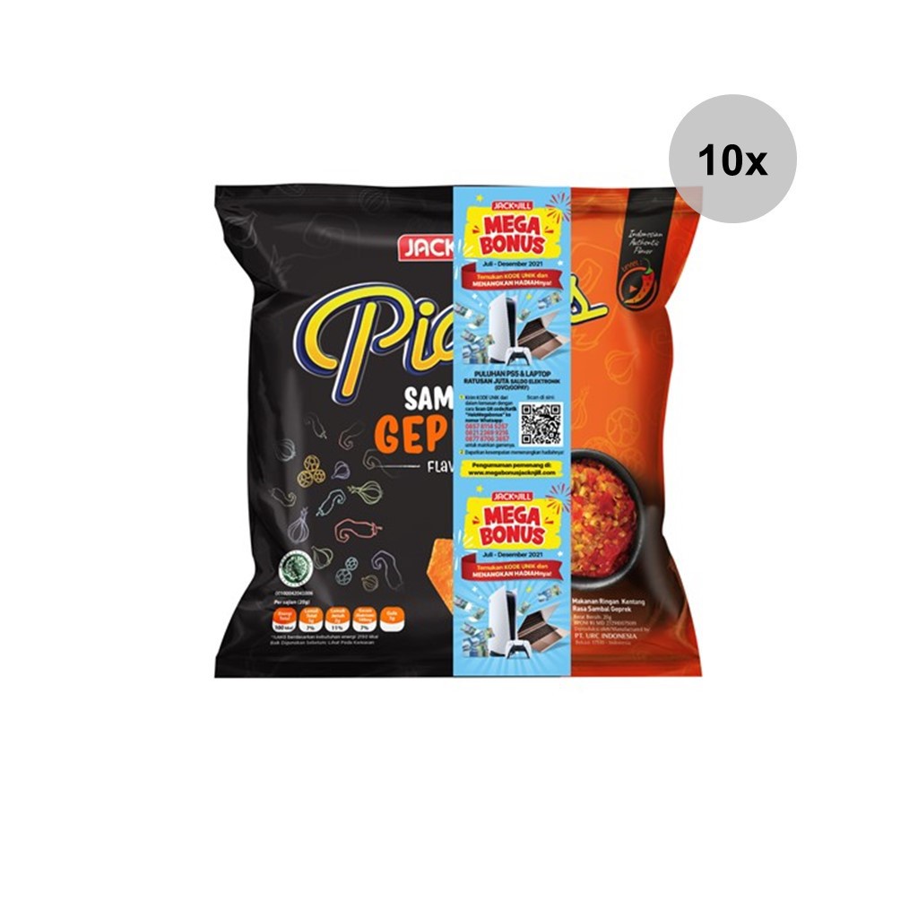 Jual Piattos Sambal Geprek 1 renceng isi 10 pcs @18gr | Shopee Indonesia