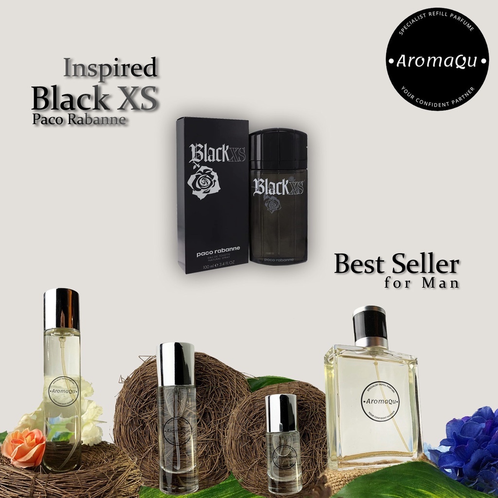 Parfum Refill AromaQu Black XS P*co R*bann* Best Seller Parfum Refill  Bandung