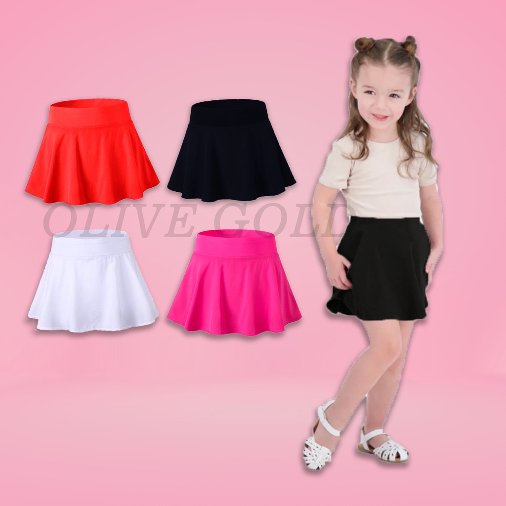 Jual Rok Mini Anak Korea Rok Anak Pendek Scuba 1-10 tahun | Shopee ...