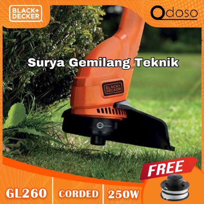 Jual Mesin Potong Rumput Listrik Black Decker String Trimmer Gl 260 ...