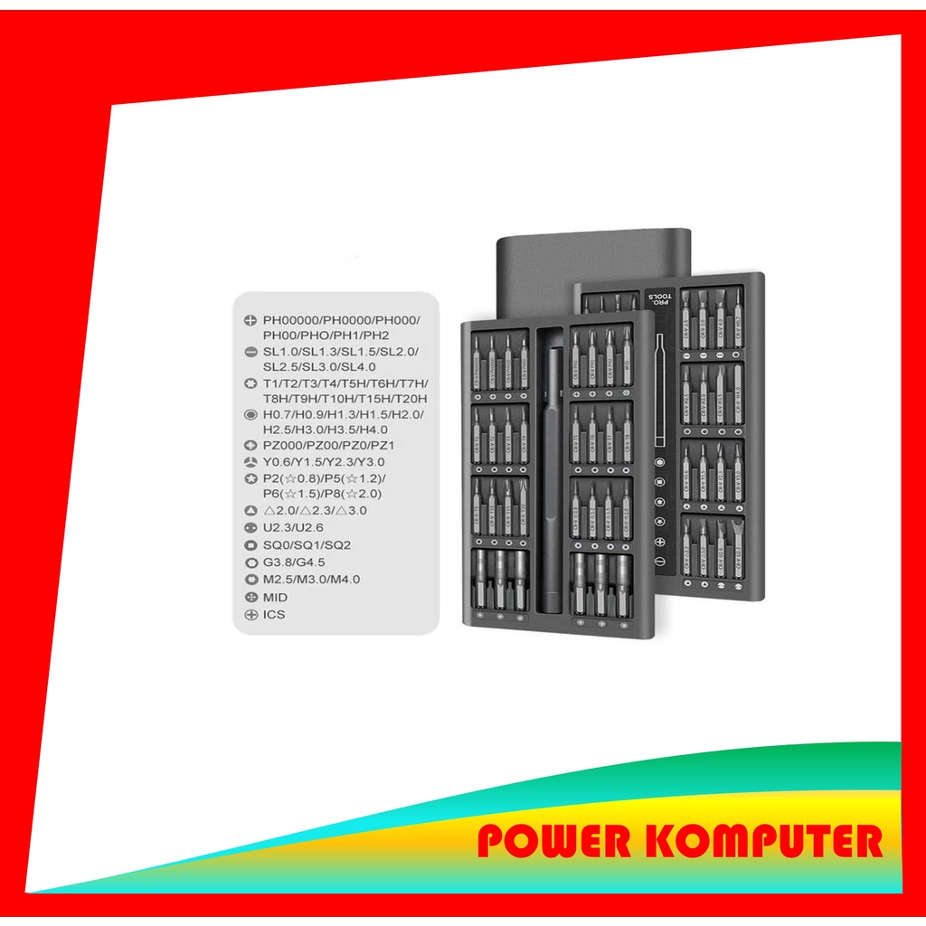 Jual 63 In 1 Screwdriver Bit Set Magnetic Screwdriver Bits PC Phone ...
