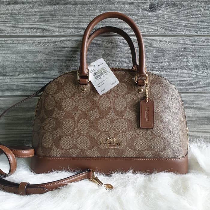 Coach mini sierra khaki saddle hot sale