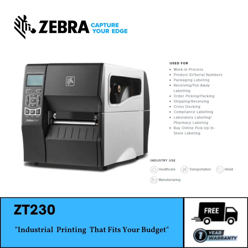 Jual ZEBRA Industrial Printers Series (ZT230) Shopee Indonesia