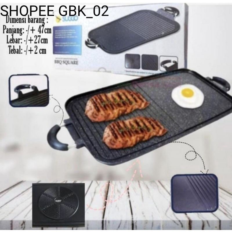 Jual (COD 1.6KG) MULTI GRILL PAN SUGGO / HC / TRI J GOLDEN PAN DLL