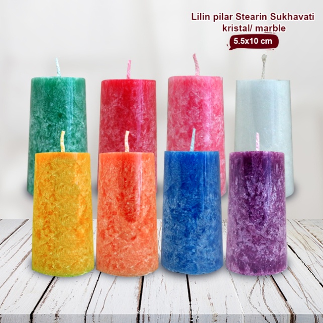 Jual Lilin Stearin Palm Candle Kristal Sukhavati Dekorasi Serbaguna 5