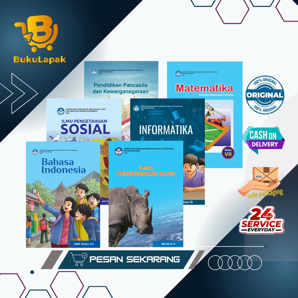 Jual Buku Kurikulum Merdeka Kelas 7 SMP, Buku Merdeka Belajar Kelas 7 ...