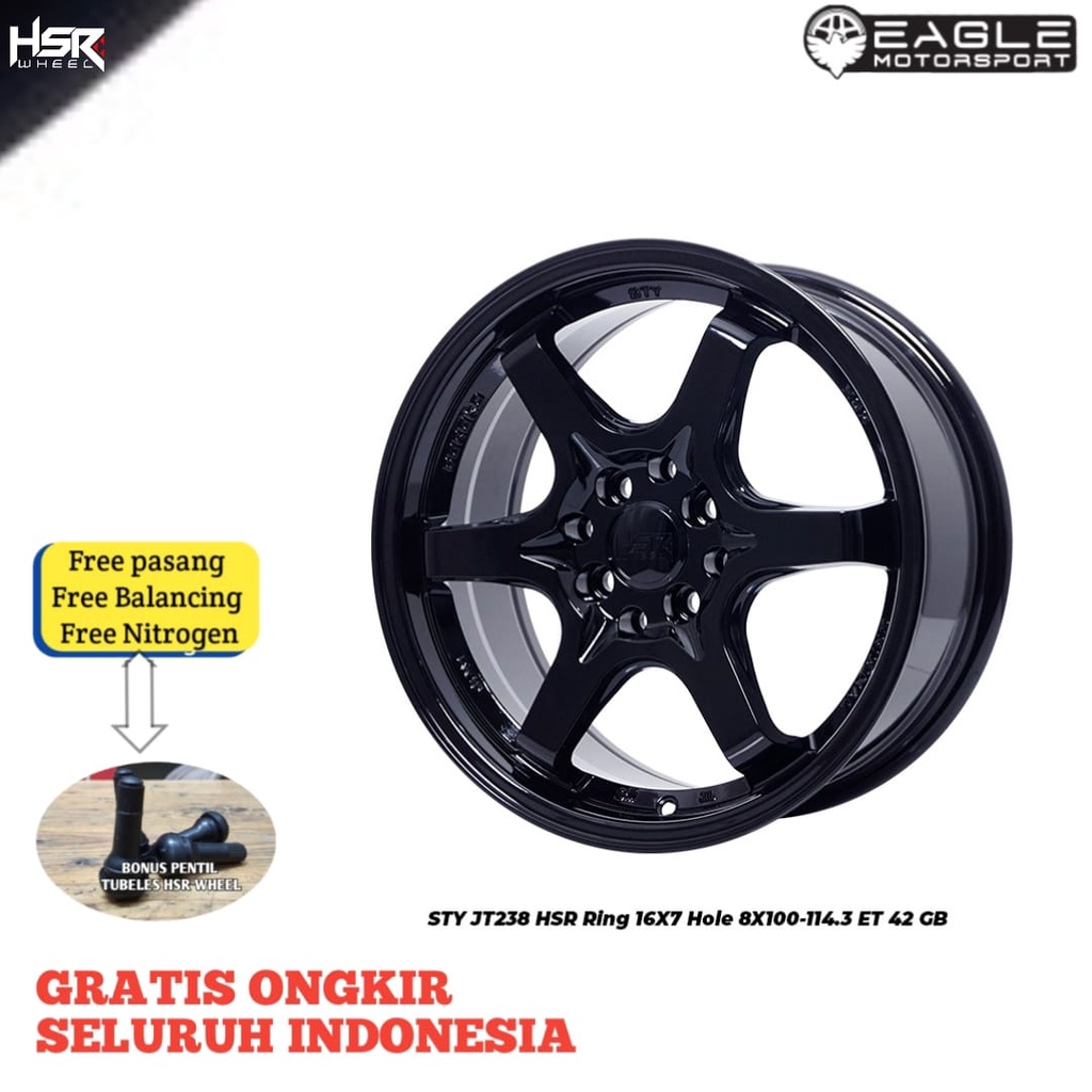 Jual VELG MOBIL R16 RING 16 JDM HSR STY VELG BRIO JAZZ MOBILIO GRAND ...