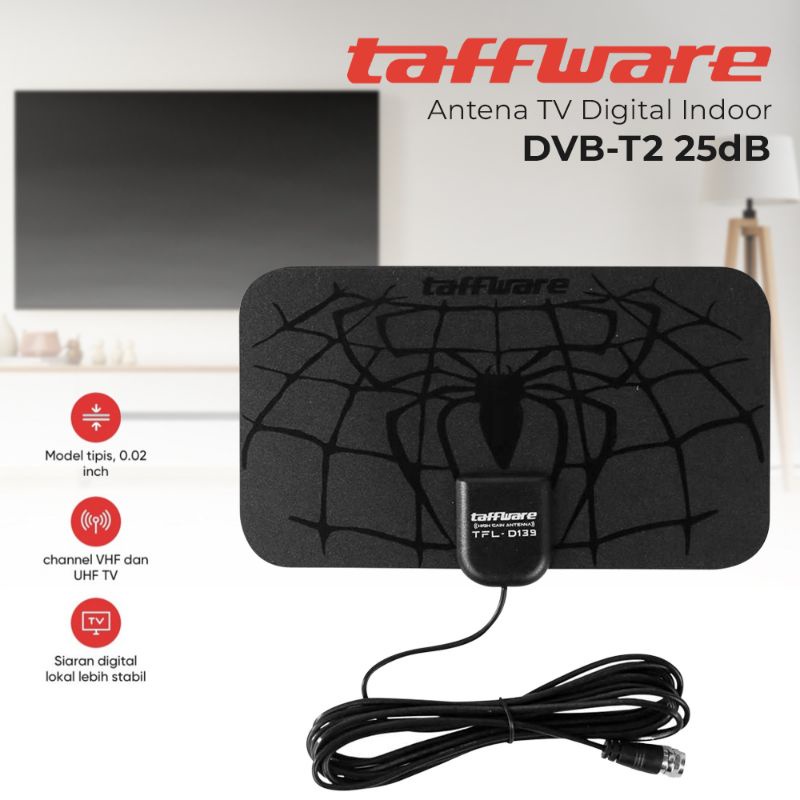 Jual Digital Antena TV Indoor DVB-T2 4K High Gain 25dB | Shopee Indonesia